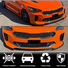 Kia Stinger 2017–2023 Predný lip spojler na nárazník (Karbon) fotografia 2