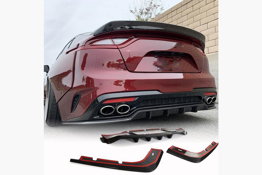 Kia Stinger 2017–2023 Difúzor zadného nárazníka (karbón) Image
