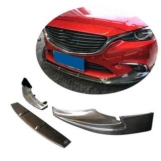 Karbonový líz pre predný nárazník Lip V1 (2017-2019, Karbón) Mazda 6 2012–2024 fotografia 1