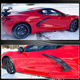 Karbonové kryty zadných blatníkov (2019-2022, Carbon) Chevrolet Corvette C8 2019– fotografia 4