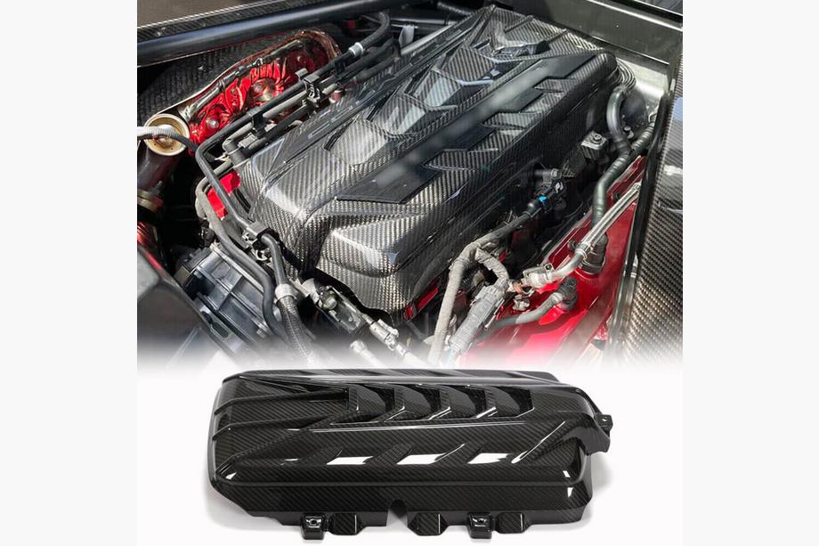 Chevrolet Corvette C8 2019– Kryt motora (2019-2022, Karbon) Image