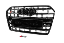 Audi A6 C7 2011–2017 Predná čierna maska chladiča S-Style (2014-2017) fotografia 3