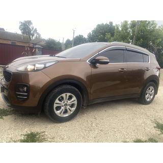Okenné deflektory s chrómovou lištou Niken Luxury (4 ks) Kia Sportage 2015–2021 fotografia 1