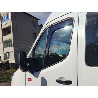 Okenné deflektory vkladacie Niken Luxury (2 ks) Opel Movano 2010–2021 fotografia 1
