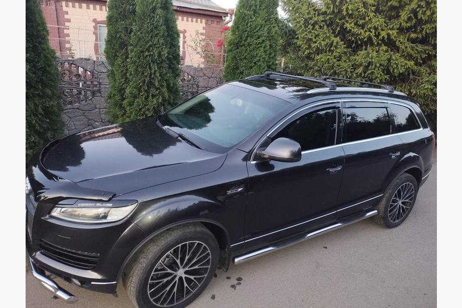 Audi Q7 2005–2015 Strešné priečniky na integrované strešné lyžiny Skybar V2 120 cm (2 ks) Čierna Image