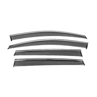 Okenné deflektory s chrómovou lištou Niken Luxury (4 ks)