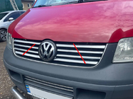 Volkswagen T5 Transporter 2003–2010 Lemovanie mriežky chladiča (nerezová oceľ) fotografia 4