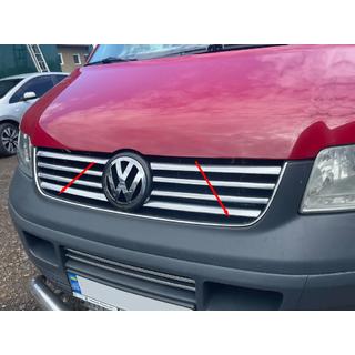 Lemovanie mriežky chladiča (nerezová oceľ) Volkswagen T5 Transporter 2003–2010 fotografia 4