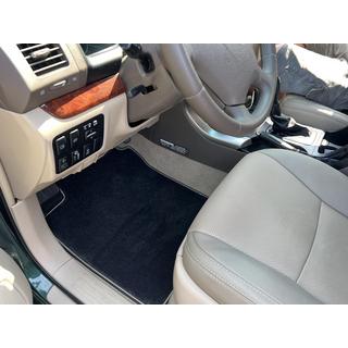 Deluxe textilné rohože (3 rady, čierne) Toyota Land Cruiser Prado 120 2002–2009 fotografia 1
