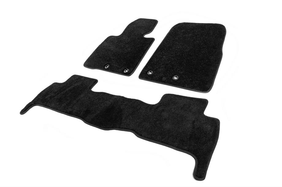 Toyota Land Cruiser 200 2007–2021 Textilné koberce do interiéru Deluxe V-2 (2012-2021, čierne) Fotografia 1