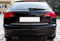 Audi A3 2012–2020 Ochranná lišta hrany kufra (nerez) fotografia 4