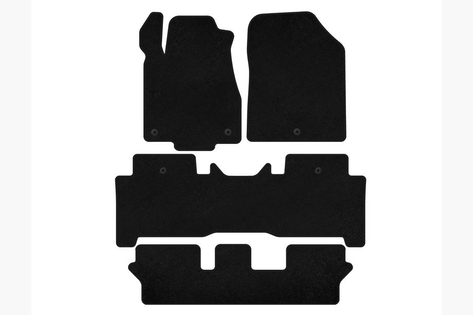 Acura MDX 2007–2013 Deluxe textilné rohože (3 rady, čierne) Image