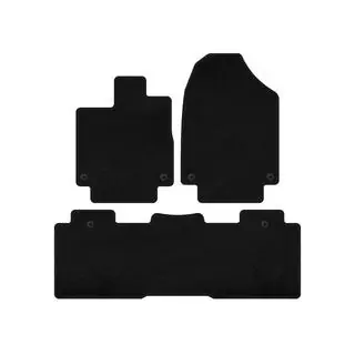 Textilné koberce Deluxe (2 rady, čierne) fotografia 1