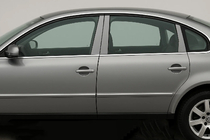 Volkswagen Passat B5 1997–2005 Lišty stĺpikov dverí (6 ks, nerez) fotografia 1