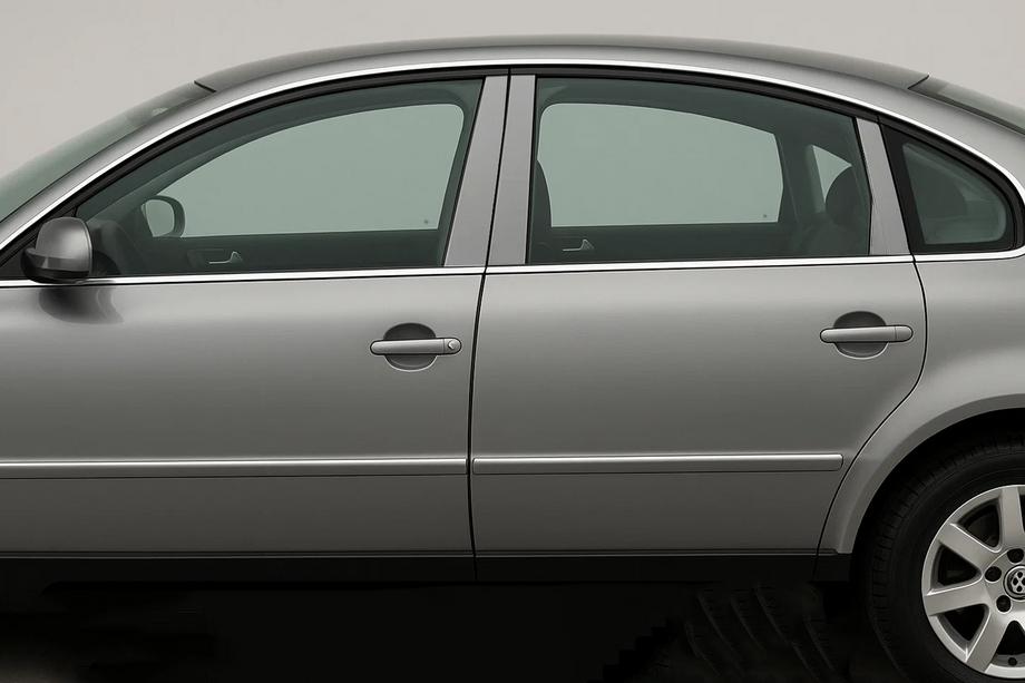 Volkswagen Passat B5 1997–2005 Lišty stĺpikov dverí (6 ks, nerez) Image