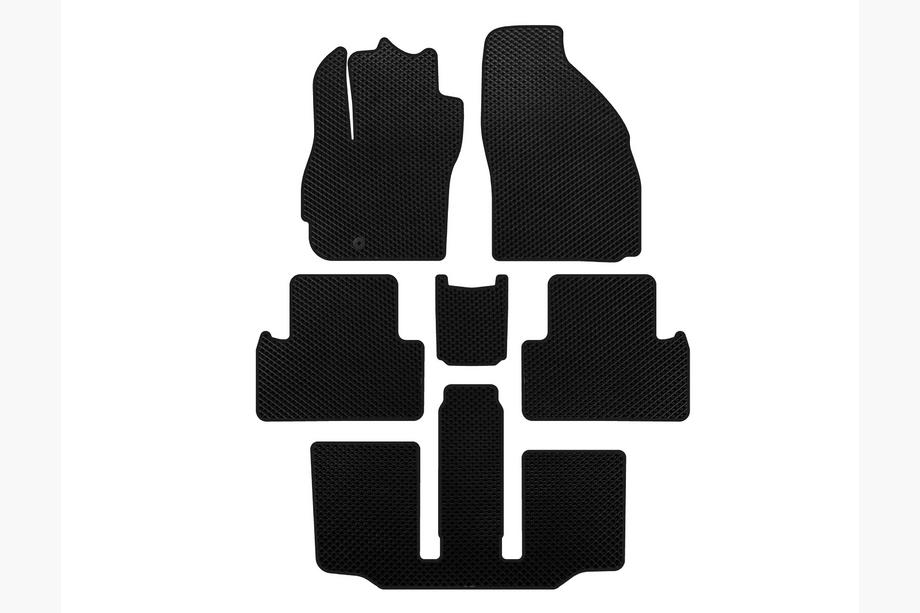 Mazda 5 2005–2009 EVA rohože do interiéru (3 rady, 7-miestne, čierne) Image