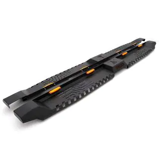 Bočné prahy Dakar V2 s LED (2 ks, kov) fotografia 2
