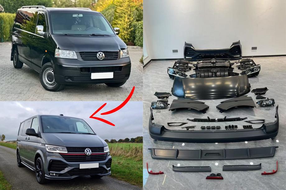 Volkswagen T5 Multivan 2003–2010 Facelift prestavbový kit na T6.1 Sportline Fotografia 1
