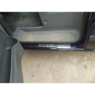 Prahové lišty Carmos (2 ks, oceľ) Mercedes Vito W639 2004–2014 fotografia 4