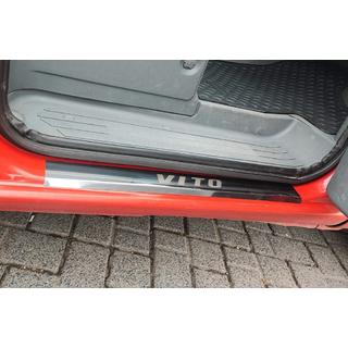 Prahové lišty Carmos (2 ks, oceľ) Mercedes Vito W639 2004–2014 fotografia 1