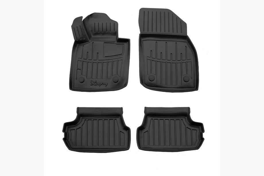 Mini Cooper F55/56/57 2014–2023 Stingray 3D gumové rohože do interiéru (3-dverové, sada 4 ks) Image