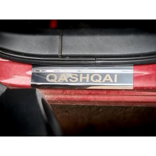 Nástupné lišty (Carmos V1, 4 ks, nehrdz. oceľ) Nissan Qashqai 2007–2010 fotografia 4