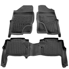Nissan Navara 2006–2015 Gumové rohože Stingray 3D (pravostranné riadenie, 3 ks) fotografia 1