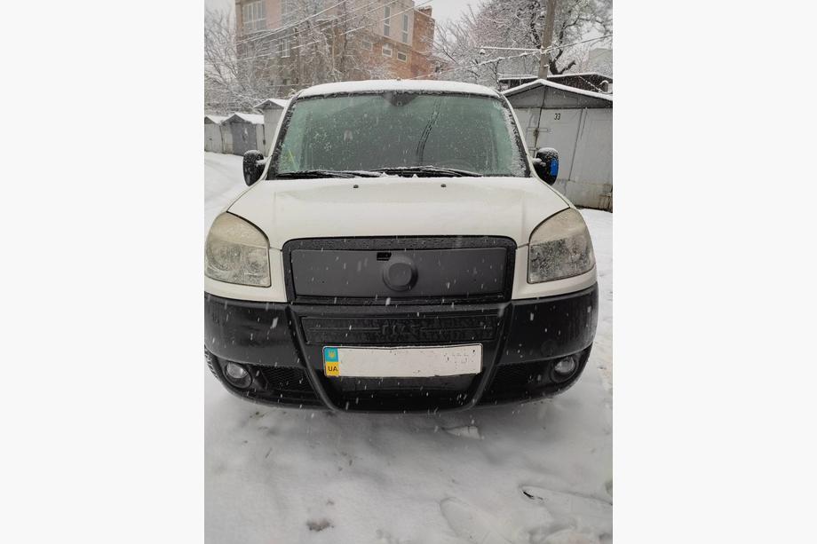 Fiat Doblo I 2005–2010 Horný zimný kryt masky chladiča Matná Image