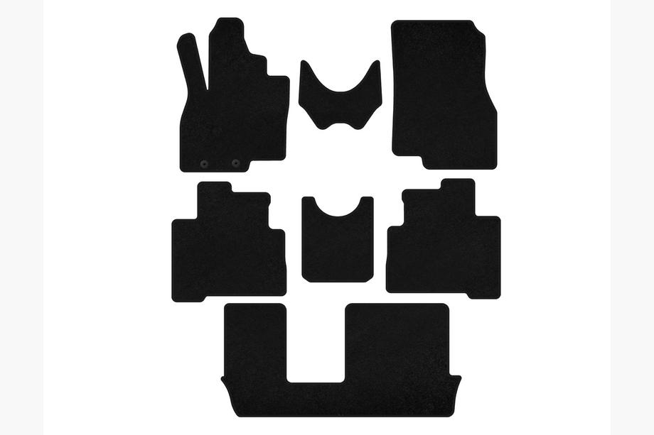 Mitsubishi Grandis 2003–2011 Prémiové textilné koberce (3 rady, 7-miestne, čierne) Image