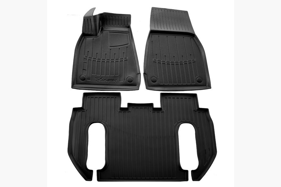 Fiat Sedici 2006–2014 Stingray 3D gumové rohože do interiéru (6-miestny, 3 ks) Image