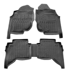 Toyota Hilux 2006–2015 Stingray 3D gumové rohože do interiéru (pravostranné riadenie, Crew Cab, 5 ks) fotografia 1