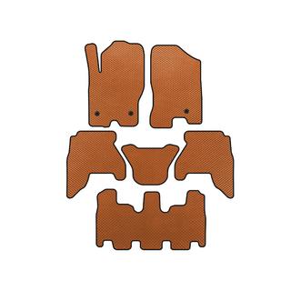 Autokoberce EVA do interiéru (3 rady, oranžové, 2010-2014) Nissan Pathfinder R51 2005–2014