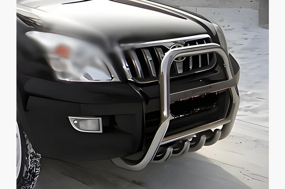 Toyota Land Cruiser Prado 120 2002–2009 Vysoký nerezový bullbar Image