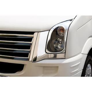 Nerezové kryty svetlometov (2 ks) Volkswagen Crafter 2006–2016 fotografia 3