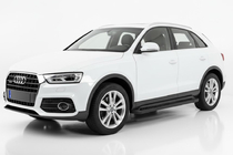 Audi Q3 2011–2019 Bočné nášľapy Allmond Black (2 ks, hliník) fotografia 1