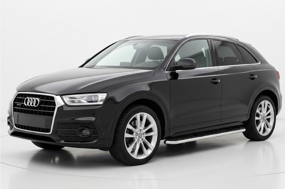 Audi Q3 2011–2019 Bočné prahy Maydos V1 (2 ks, hliník ↗ nehrdzavejúca oceľ) Image