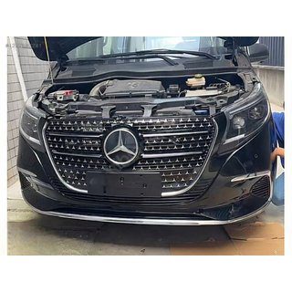 Chrómová sada pre predný nárazník (2023+) Mercedes Vito/V-trieda W447 2014– fotografia 2