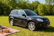 Chery Tiggo 1 2005–2016 Bočné nášľapy Allmond Black (2 ks, hliník) fotografia 1