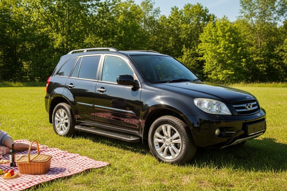 Chery Tiggo 1 2005–2016 Bočné nášľapy Allmond Black (2 ks, hliník) Image