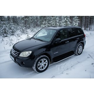 Bočné nášľapy Tayga (2 ks, hliník) Chery Tiggo 1 2005–2016 fotografia 1