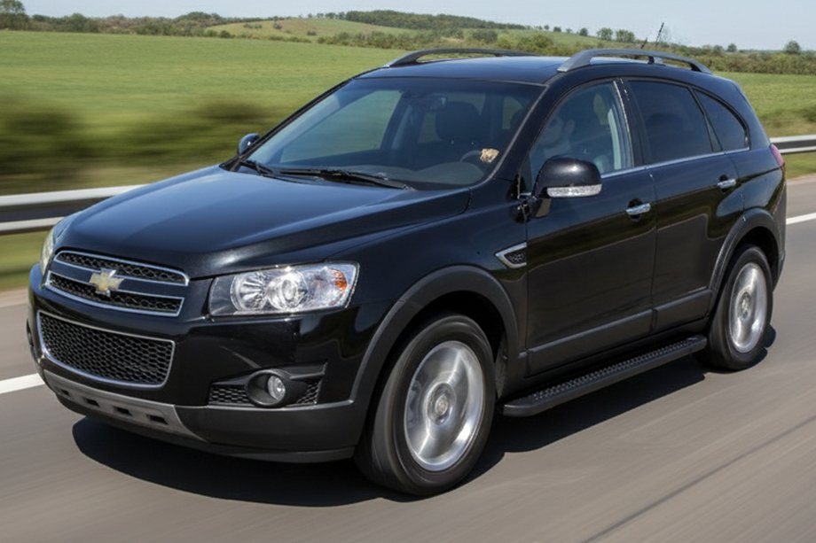 Chevrolet Captiva 2006–2019 Bočné nášľapy Allmond Black (2 ks, hliník) Image