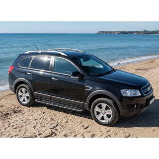 Bočné nášľapy RedLine Black (2 ks, hliník) Chevrolet Captiva 2006–2019 fotografia 2