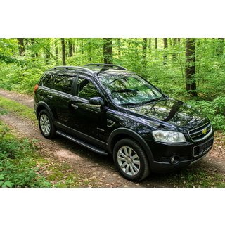 Bočné nášľapy Bosphorus Black (2 ks, hliník) Chevrolet Captiva 2006–2019 fotografia 1