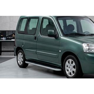 Bočné nášľapy Tayga Grey (2 ks, hliník) Peugeot Partner 1996–2008 fotografia 1