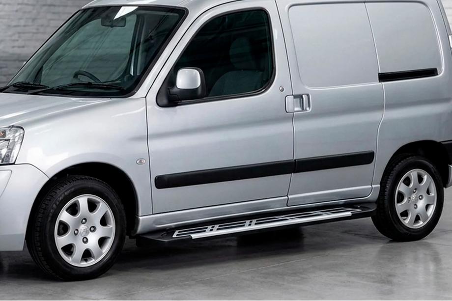 Peugeot Partner 1996–2008 Bočné prahy Sunrise (2 ks, hliník) Image