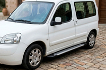 Peugeot Partner 1996–2008 Bočné nášľapy Line (2 ks, hliník) fotografia 1