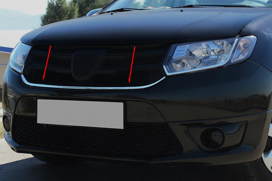 Dacia Logan MCV 2013–2020 Lišta pod mriežku (1 ks, nerez) Image