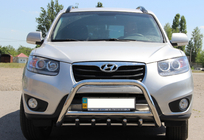 Hyundai Santa Fe 2 2006–2012 Predný ochranný rám WT003 (nerez) fotografia 1