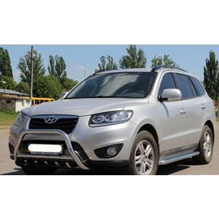 Predný ochranný rám WT003 (nerez) Hyundai Santa Fe 2 2006–2012 fotografia 4