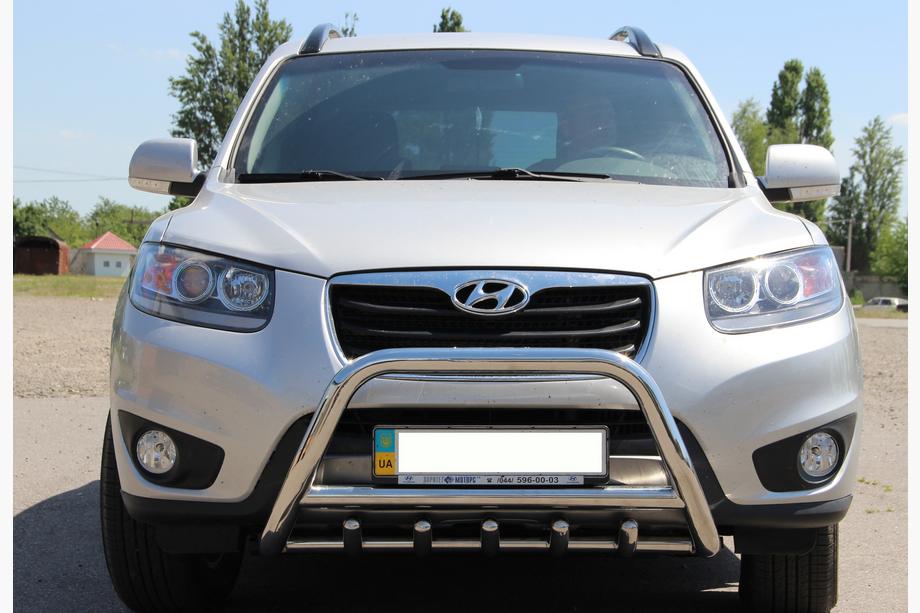 Hyundai Santa Fe 2 2006–2012 Predný ochranný rám WT003 (nerez) Image